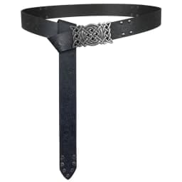 Novelty Embossed Viking Renaissance Buckle Belt PU Printing Celtic Belt Knight Leather Medieval Waistband Adult
