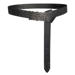 Novelty Embossed Viking Renaissance Buckle Belt PU Printing Celtic Belt Knight Leather Medieval Waistband Adult