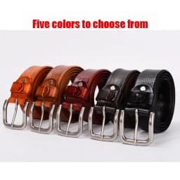 3.7CM Top Cowhide Belt Men Copper Buckle Top Genuine Leather Casual Jeans Belt High Quality All-match Retro Personal Male Strap