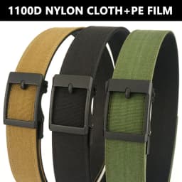 TUSHI 4.3cm Military Tactical Belt for Men Metal Automatic Buckle Thick Nylon Outdoor Hunting IPSC Gun Belt Casual Girdle Male