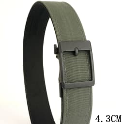 TUSHI 4.3cm Military Tactical Belt for Men Metal Automatic Buckle Thick Nylon Outdoor Hunting IPSC Gun Belt Casual Girdle Male
