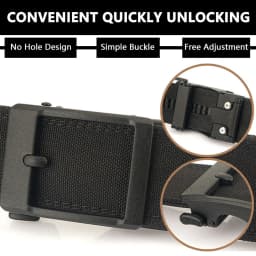 TUSHI 4.3cm Military Tactical Belt for Men Metal Automatic Buckle Thick Nylon Outdoor Hunting IPSC Gun Belt Casual Girdle Male