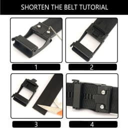 TUSHI 4.3cm Military Tactical Belt for Men Metal Automatic Buckle Thick Nylon Outdoor Hunting IPSC Gun Belt Casual Girdle Male