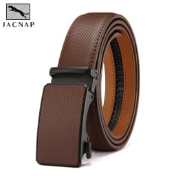 Men's New Fashionable Luxury Genuine Leather Women Men Belts with Alloy Chains Business Style Metal Pin Buckle for Jeans