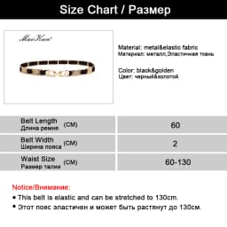 Luxury Metal Elastic Fabric Belts For A Dress High Fashion Geometrical Lines Female Belt Punk Ceinture Elegant Women's Belt