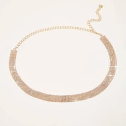 Herhsine 1-Piece Plus Size Women's Fashion Rhinestone-Embellished Wide Waist Chain, Elegant Party Dress Accessory, Spring, Summer