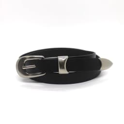 Maikun Vintage Fashion Women's Belt Simple Silver Alloy Pin Buckle Women's Belt