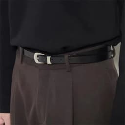 Maikun Vintage Fashion Women's Belt Simple Silver Alloy Pin Buckle Women's Belt