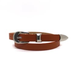 Maikun Vintage Fashion Women's Belt Simple Silver Alloy Pin Buckle Women's Belt