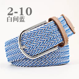 Women's Canvas Belt Men's Elastic Hunting Belt Casual Elastic Woven Needle Casual Knitted Pin Buckle Braided Stretch Jeans Belts