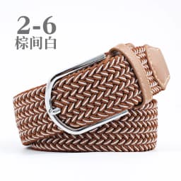Women's Canvas Belt Men's Elastic Hunting Belt Casual Elastic Woven Needle Casual Knitted Pin Buckle Braided Stretch Jeans Belts