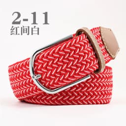 Women's Canvas Belt Men's Elastic Hunting Belt Casual Elastic Woven Needle Casual Knitted Pin Buckle Braided Stretch Jeans Belts