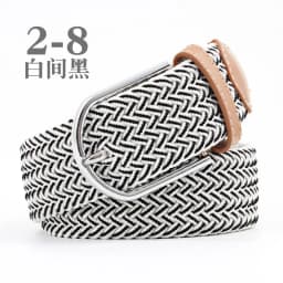 Women's Canvas Belt Men's Elastic Hunting Belt Casual Elastic Woven Needle Casual Knitted Pin Buckle Braided Stretch Jeans Belts