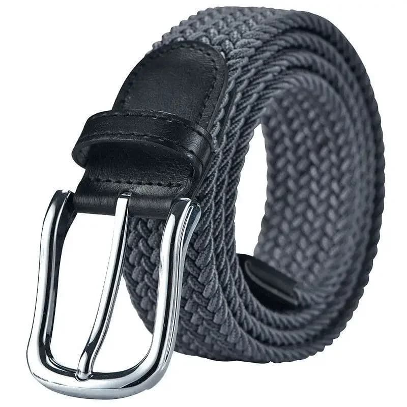 100cm 110cm 120cm New Design High Quality Men Casual Belt Woven Buckle Elastic Canvas All match Women Pants Versatile Sense