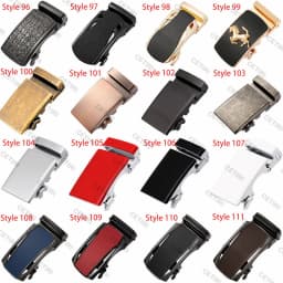 High Quality Blue Black Belt Buckle Head Mens Alloy Automatic Buckle For 3.5CM Width Ratchet Leather Belt