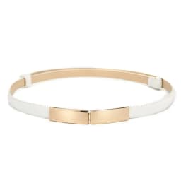 Belt Dress Simple Versatile Fashion Women Leather Belt Thin Skinny Metal Gold Elastic Buckle Waistband Belt Dress Accessories
