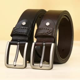 3.8CM Cowhide Belt Men Buckle Top Genuine Leather All-match Casual Jeans Belts High Quality Male Genuine Leather Belt For Men