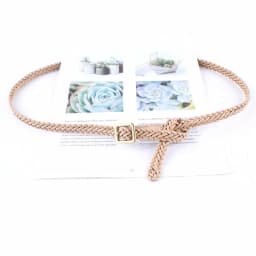 ladies fashion leather squrae buckle knitted braided weaving belts for women dresses female waist rope casual luxury straps