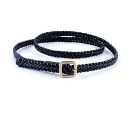 ladies fashion leather squrae buckle knitted braided weaving belts for women dresses female waist rope casual luxury straps