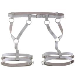 2022 Sexy PU Leather Leg Sword Garter Body Bondage Belts for Women Black Harness Belt Waist Strap Punk Gothic Clothes Lingerie
