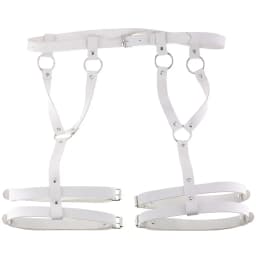 2022 Sexy PU Leather Leg Sword Garter Body Bondage Belts for Women Black Harness Belt Waist Strap Punk Gothic Clothes Lingerie