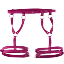 2022 Sexy PU Leather Leg Sword Garter Body Bondage Belts for Women Black Harness Belt Waist Strap Punk Gothic Clothes Lingerie