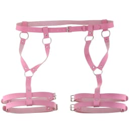 2022 Sexy PU Leather Leg Sword Garter Body Bondage Belts for Women Black Harness Belt Waist Strap Punk Gothic Clothes Lingerie