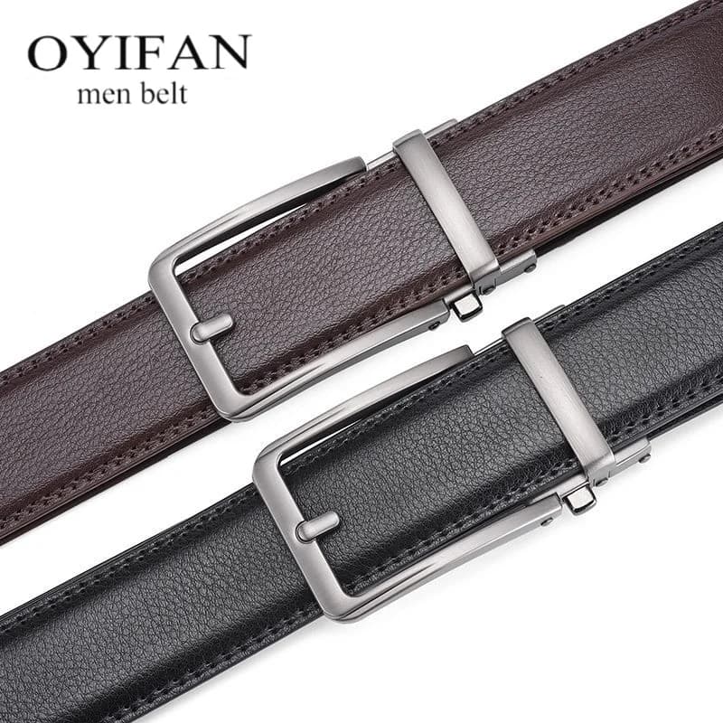 Famous Luxury Brand Belt for Men High Quality Genuine Luxury Leather Belt for Men Waist Straps for Jeans Metal Automatic Buckle