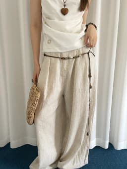 Wooden Bead Artisanal Hand-Woven Belt Versatile For Dresses Jeans And Women's Slenderizing Waist Rope