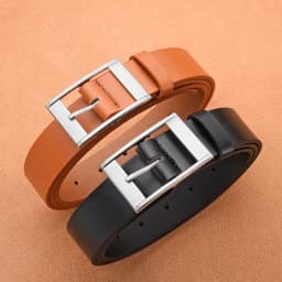 New Men's Luxury Belt PU Leather Belt Metal Pin Buckle High-Quality Well-Known Brand Designer Belt Jeans Men's Belt