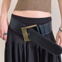 〔Funny〕Women's Rivet Belt Gothic Heavy-Duty Leather Waist Belt Y2k Punk Dress Jeans Belt Waist Accessories