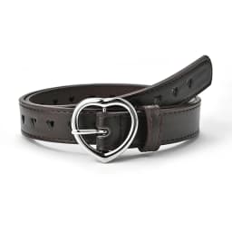Children Faux Leather Belt Kids Cute Peach Heart Buckle Belts Girls Waist Belt