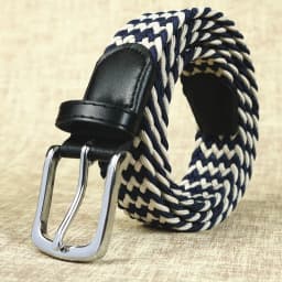 105cm 115 125cm 2024 New Design High Quality Men Casual Belt Woven Buckle Elastic Canvas All Match Women Pants Versatile Sense