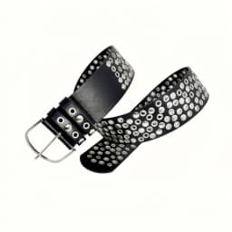 American Vintage Punk Wide Belt For Women Designed Versatile Y2k Luxury Pu Belt Spice Girls Prom Dress Embellished Belt