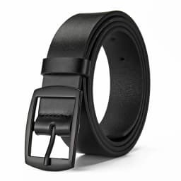 New High-end Men's PU Belt Fashionable Oval Alloy Buckle Exquisite Fit Style Durable and Versatile Jeans Casual Pants Belt