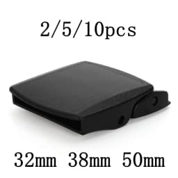 2/5/10 Pack 32mm/38mm/50mm Plastic Belt Buckles Replacement Automatic Craft Buckles for Men Adjustable Canvas Military Webbing