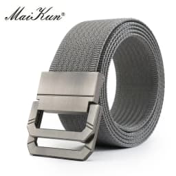 Maikun Nylon Belts for Men Army Tactical Men's Belt Double Rappelling Buckle Belt