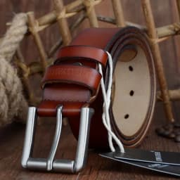 COWATHER cow genuine leather mens belt for men high quality luxury three colors 100-130cm belt for men