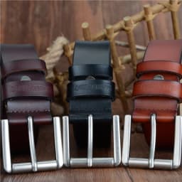COWATHER cow genuine leather mens belt for men high quality luxury three colors 100-130cm belt for men