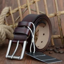 COWATHER cow genuine leather mens belt for men high quality luxury three colors 100-130cm belt for men