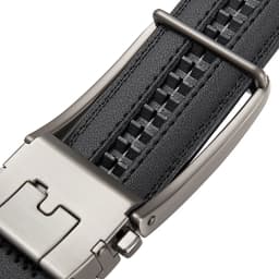 Men's belts fake pin buckle belts popular styles durable soft PU leather business belts automatic buckle belts adjustable belts