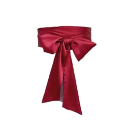 9.5x250cm Satin Silk Bow Corset Waist Belt Women Lady Girl Wide DIY Bowknot Decorative Waist