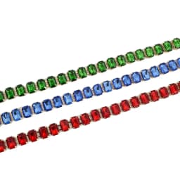 Glamorous Women's Waist Belt Shiny Decorative GImitation Emstones Solid Color Crystal Embedded Metal Chain Waist Jewelry