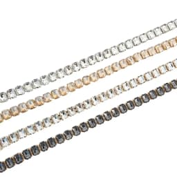 Glamorous Women's Waist Belt Shiny Decorative GImitation Emstones Solid Color Crystal Embedded Metal Chain Waist Jewelry