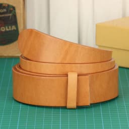 Super Thick Vegetabel Tanned 100% Genuine Leather Belt Without Pin Buckle for Mens Belts DIY Cowboys Match Jeans 3.8cm Width