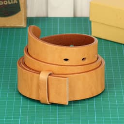 Super Thick Vegetabel Tanned 100% Genuine Leather Belt Without Pin Buckle for Mens Belts DIY Cowboys Match Jeans 3.8cm Width