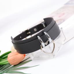 UYEE Punk Spike Metal Collar YK2 Girls Leather Harness Choker Necklace for Women Party Club Chockers Gothic Belt Harajuku