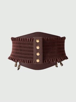 HERSHINE Women's Fashion Buckle Elastic Waist Belt, Y2K Gothic Harajuku Punk Style Party Dress Accessory,spring,summer,Christmas