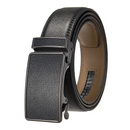 VATLTY 35mm Fashion Leather Belt for Men High Quality Metal Zinc Alloy Automatic Buckle Work Belt Natural Cowhide Trouser Girdle
