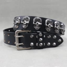 Heavy Metal Punk Belt Genuine Leather Hip Hop Belts For Men Cross Rivet Jeans belt male Strap Ceinture Homme designer belt
